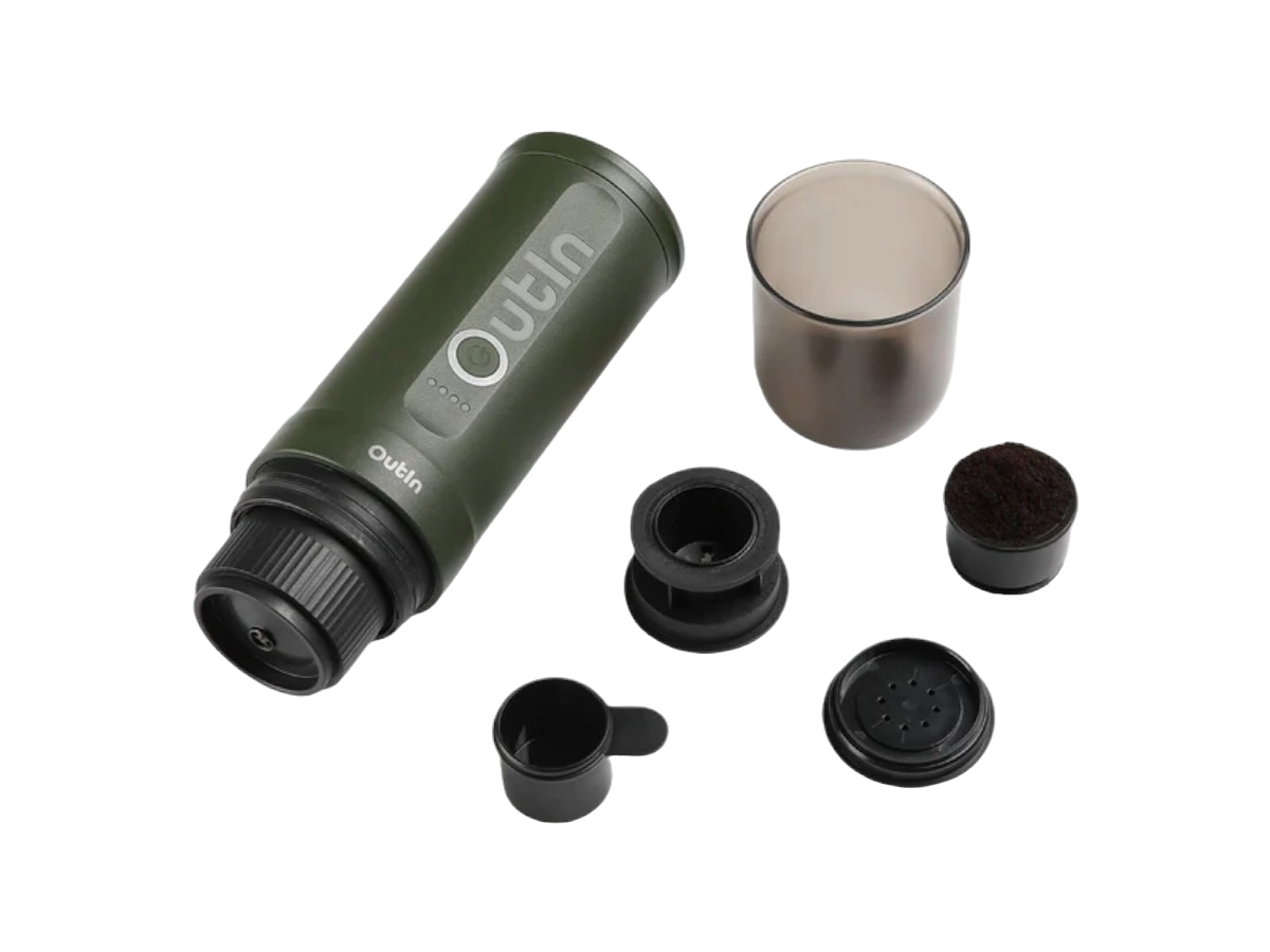 Outin Nano draagbare espressomachine (Forest Green)