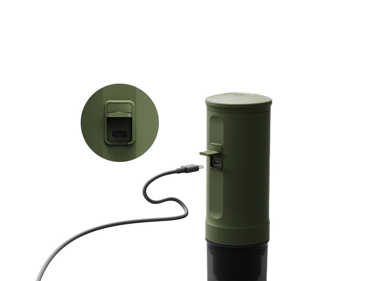 Outin Nano draagbare espressomachine (Forest Green)