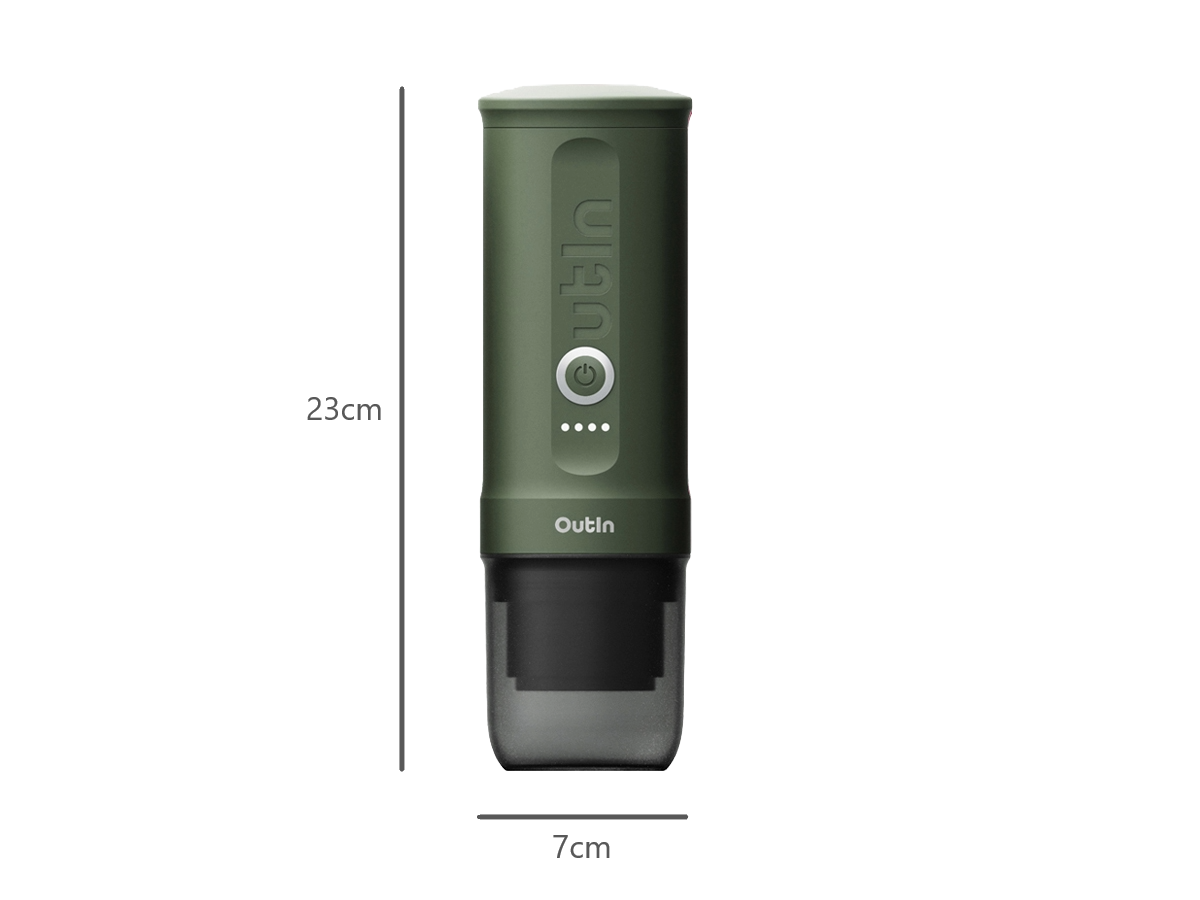 Outin Nano draagbare espressomachine (Forest Green)